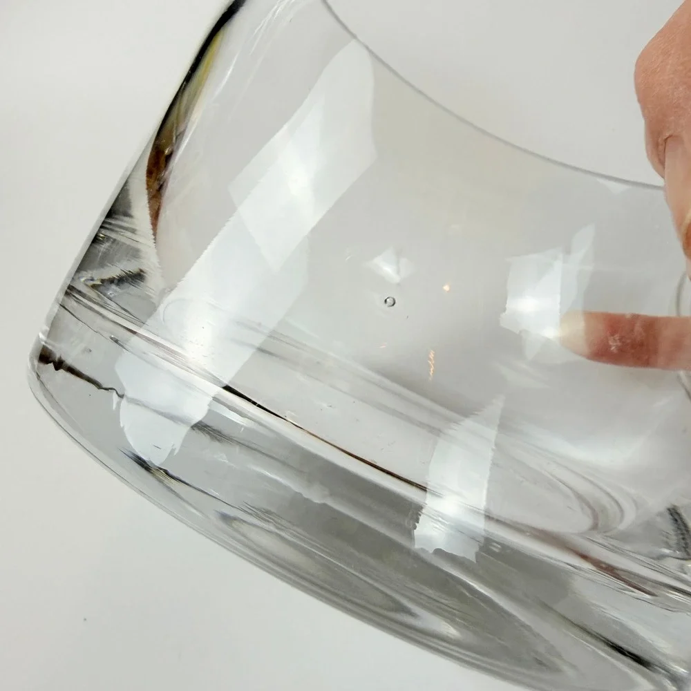 Clear Glass Apothecary Jar Small Round Canister with Lid Bathroom Storage Decor